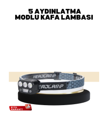 Kamp ve Trekking İçin Sensörlü LED Kafa Lambası
