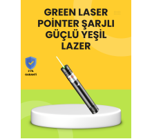 Uzun Mesafe Görünürlüklü Yeşil Lazer Pointer Şarjlı