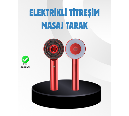 Saç Büyüme Destekleyici Elektrikli Masaj Tarak LED ve Titreşimli