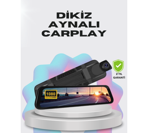 1080P Çift Kameralı Dokunmatik Dikiz Aynası G Sensörlü