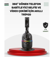 Sosyal Medya İçerikleri İçin Otomatik Yüz Takipli 360° Döner Gimbal Stand