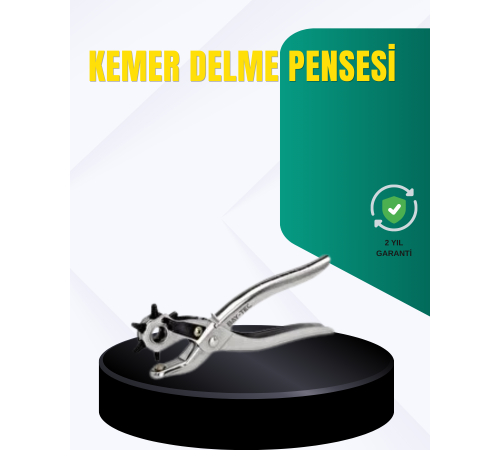 Metal Gövdeli Ayarlanabilir Deri Delme Pensesi 2.5–5 mm Delik Açma Aracı