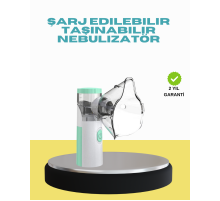 Sessiz Çalışan Taşınabilir Şarjlı Nebulizatör
