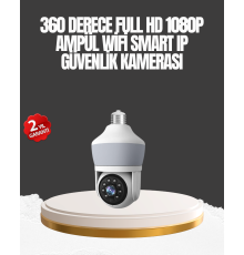 Gece Görüşlü Mobil Uygulamalı Akıllı Ampül Kamera