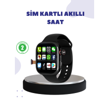 Sesli Arama Özellikli SIM Kartlı Siyah Akıllı Saat
