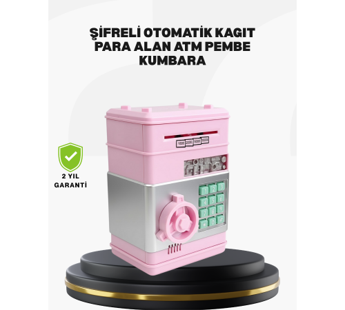 Büyük Hazneli Şifreli Para Tasarruf Kumbarası