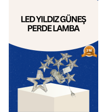 İç Mekan Uyumlu Yıldız Peri Led Perde 3x3 Metre