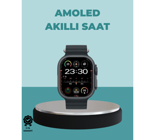 AMOLED Akıllı Saat 49mm Bluetooth Arama Spor ve Sağlık