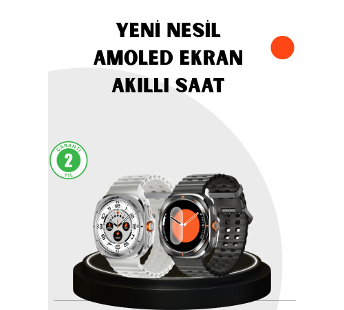 Modern Akıllı Saat Kablosuz Şarj Sosyal Medya Bildirimli