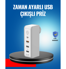 Ev ve Ofis İçin Zaman Kontrollü Çoklu Şarj Cihazı
