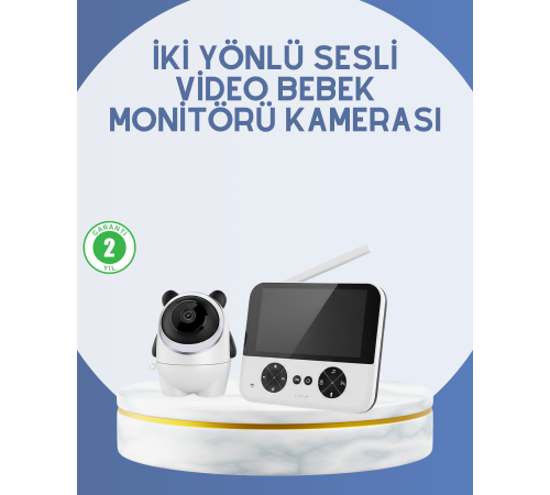 Kablosuz Bebek Monitörü 720P Görüntü ve Geniş Ekran