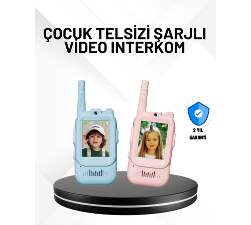 3–12 Yaş Çocuklara Uygun Görüntülü Walkie Talkie Seti