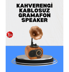 Şarjlı Mini Retro Radyo Bluetooth Hoparlör Çoklu Bağlantı Seçenekli