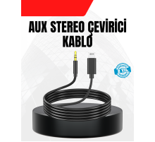 1 Metre Lightning to Aux Çevirici Kablo Stereo Ses Yüksek Kalite