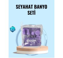 Taşınabilir 5’li Seyahat Banyo Seti Şampuanlık Sprey Krem Kutusu