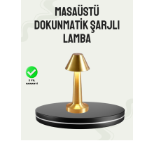 Kablosuz LED Masa Lambası 1800mAh 3 Renk Aydınlatma Dokunmatik