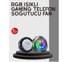 RGB  Telefon Fanı Sessiz Soğutucu Tüm Akıllı Telefonlara Uygun