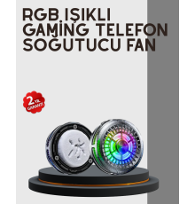 RGB  Telefon Fanı Sessiz Soğutucu Tüm Akıllı Telefonlara Uygun