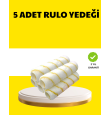 5’li İnce İşçilik Boya Rulo Seti Pürüzsüz ve Eşit Kaplama
