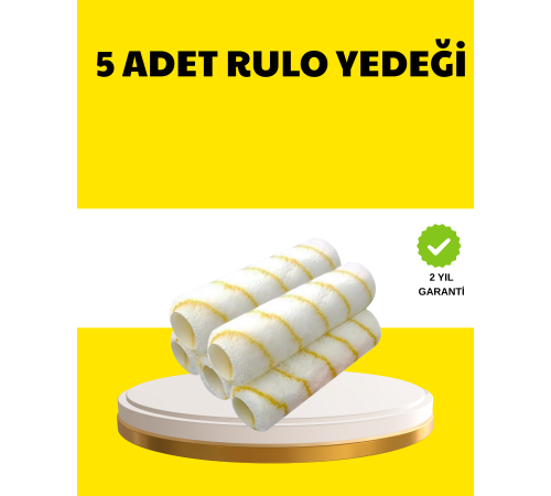 5’li İnce İşçilik Boya Rulo Seti Pürüzsüz ve Eşit Kaplama