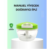 El Tipi Yiyecek Kıyıcı Üç Bıçaklı Pratik Doğrayıcı