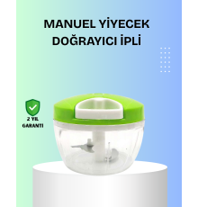 El Tipi Yiyecek Kıyıcı Üç Bıçaklı Pratik Doğrayıcı
