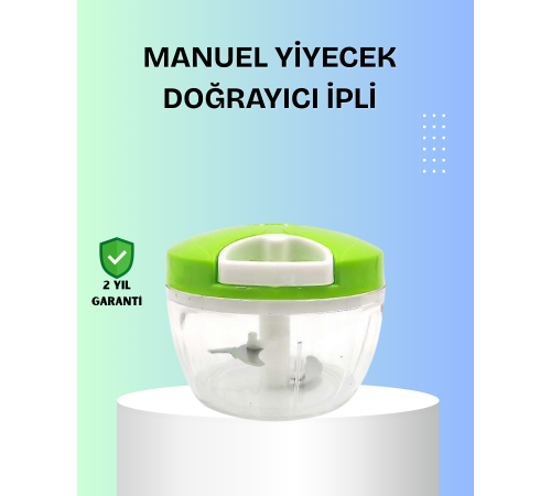 El Tipi Yiyecek Kıyıcı Üç Bıçaklı Pratik Doğrayıcı