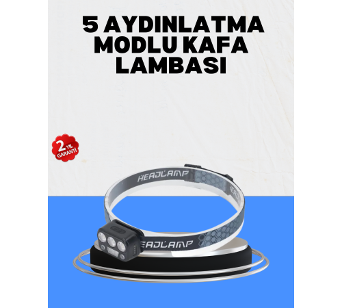 Gece Koşusu İçin LED Kafa Lambası El Sensörlü