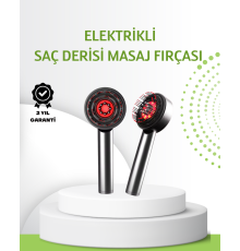 Şarjlı Saç Derisi Masaj Cihazı Kırmızı Işık ve 3D Tarak Dişli