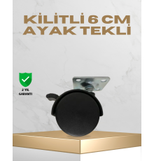 Sehpa ve Masa İçin 6 cm Kilitli Ayak