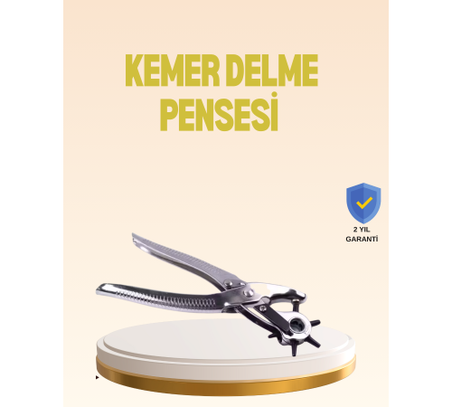Profesyonel Deri Delme Pensesi Döner Başlıklı Kemer Delici 6 Fonksiyonlu