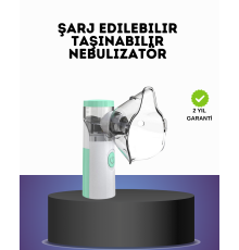 Ultrasonik Frekanslı Şarj Edilebilir Nebülizatör