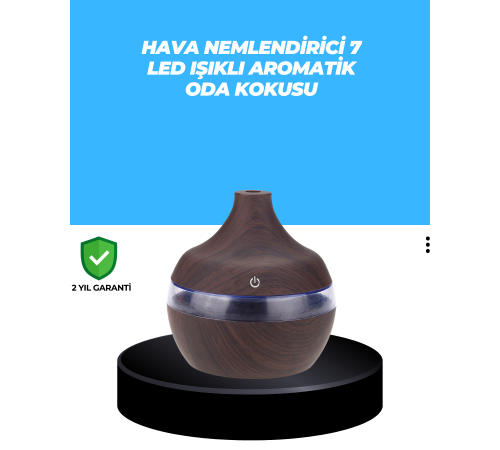 7 Renk Dinlendirici LED Işıklı Aroma Buhar Makinesi