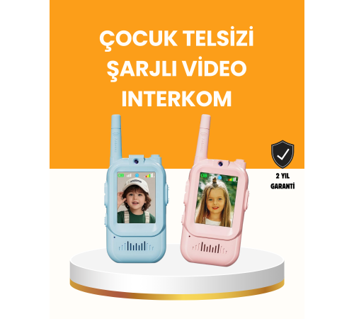 Uzun Menzilli Video Walkie Talkie Eğitici ve Eğlenceli Oyuncak