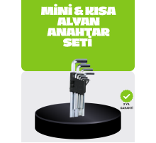 9 Parça Alyan Anahtar Seti Bisiklet Mobilya ve Otomotiv Uyumlu