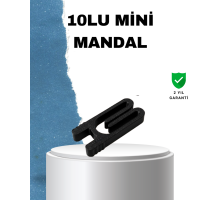 Tekrar Kullanılabilir Poşet Mandalı Siyah 10 Adet