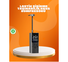 Çoklu Valf Adaptörlü Dijital Hava Pompası