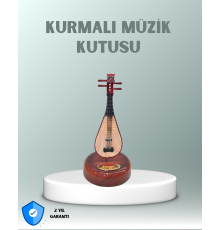 Enstrüman Figürlü Melodi Çalan Dekoratif Müzik Kutusu