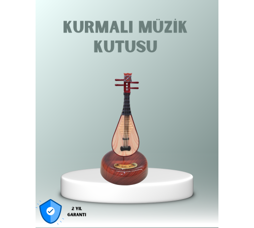 Enstrüman Figürlü Melodi Çalan Dekoratif Müzik Kutusu