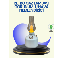 280 ml Tanklı Retro Gaz Lambası Difüzör USB Şarjlı Hava Nemlendirici