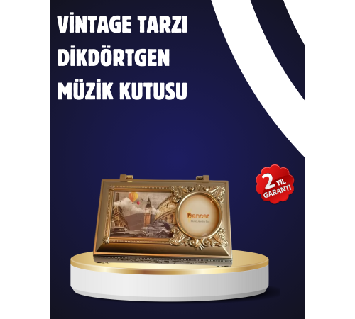 Piyano Tasarım Müzik Kutusu Balerin Figürü ve Takı Bölmeli