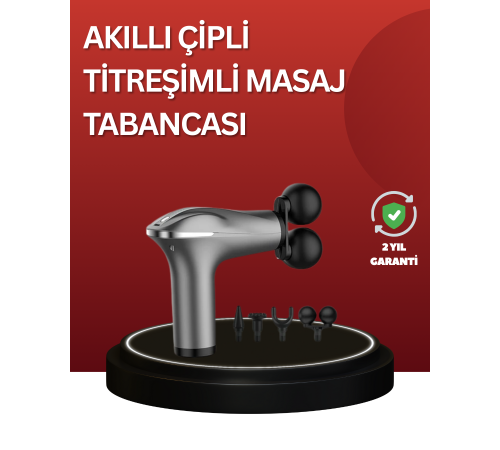 Çok Fonksiyonlu 4 Başlıklı Şarjlı Masaj Aleti Kas Ağrısı Rahatlatıcı