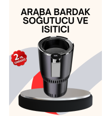 Araba Bardaklığı Isıtma Soğutma Ayarlı Çakmak Girişli Akıllı Model