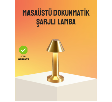 Modern Metal Masa Lambası 3 Işık Renkli Kademesiz Parlaklık Ayarlı