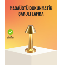 Modern Metal Masa Lambası 3 Işık Renkli Kademesiz Parlaklık Ayarlı