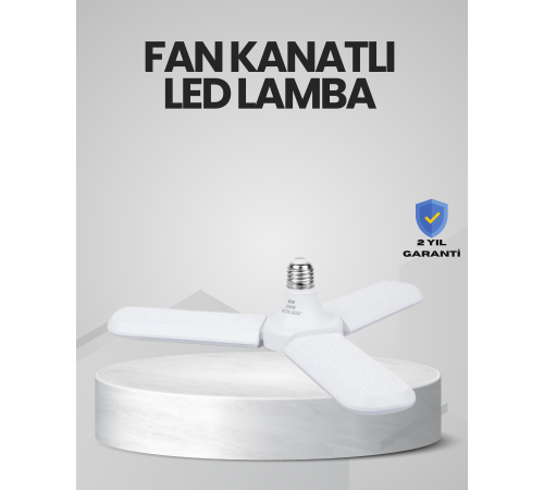 Enerji Tasarruflu LED Ampül 60 Watt 4 Kollu Beyaz Işık