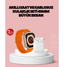 Watch 9 Max Akıllı Saat 45 mm Geniş Ekran Kulaklık Seti