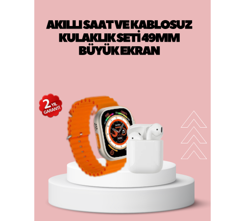 Watch 9 Max Akıllı Saat 45 mm Geniş Ekran Kulaklık Seti
