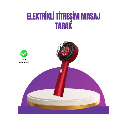 Kırmızı LED Işıklı Saç Derisi Masaj Aleti