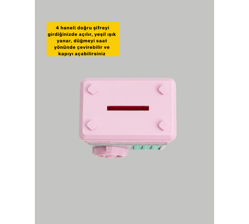 Elektronik Şifreli Otomatik Para Yutan Çocuk Kumbarası